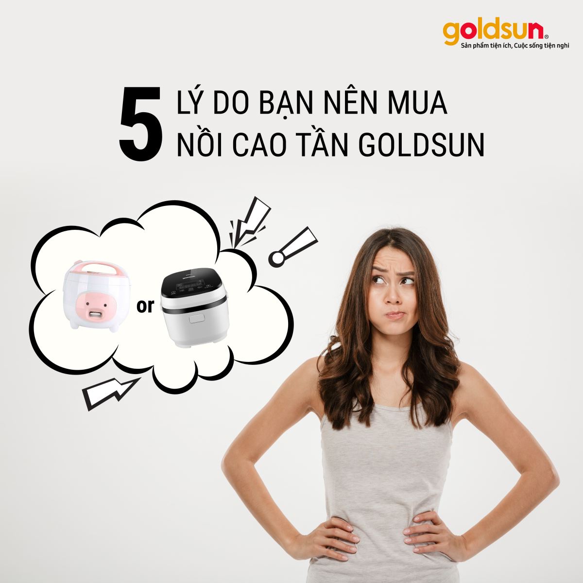 5 lí do nên mua nồi cơm điện cao tần goldsun