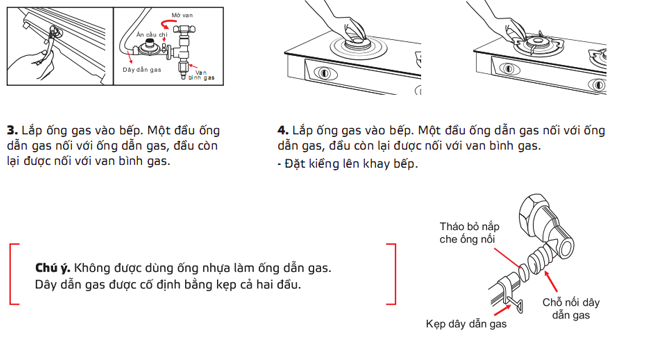 cách sử dụng bếp gas
