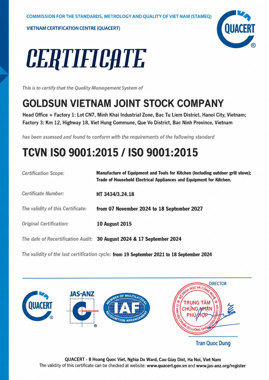 Quality management