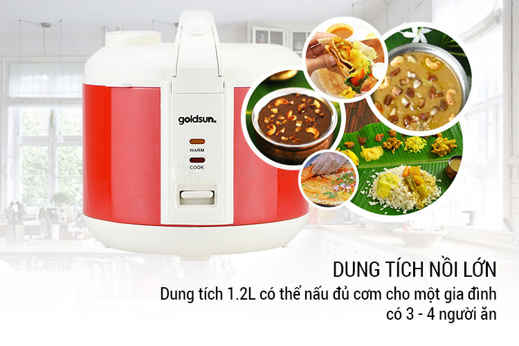 Nồi cơm điện Goldsun CB3202 (1,2 lít)
