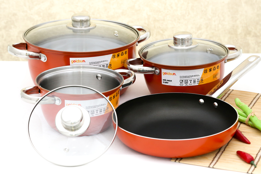 bộ nồi canh inox goldsun