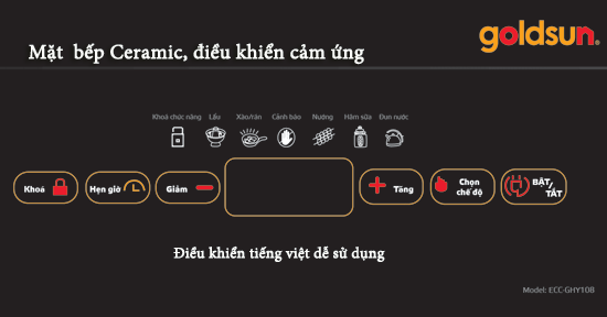 bếp hồng ngoại mặt ceramic