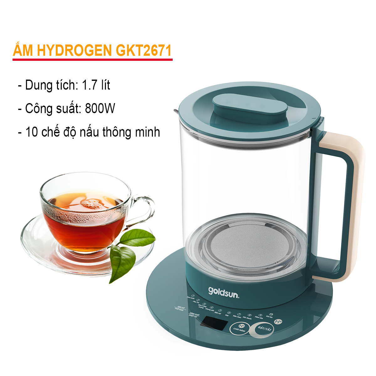 Ấm Hydrogen Goldsun GKT2671