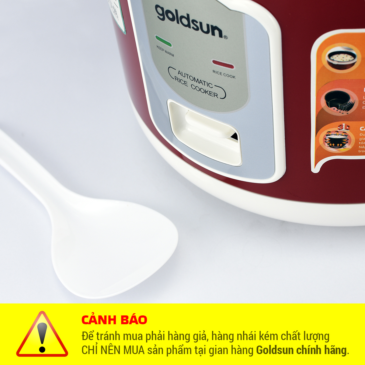 Nồi Cơm Điện Nắp Gài Goldsun ARC-G181XD