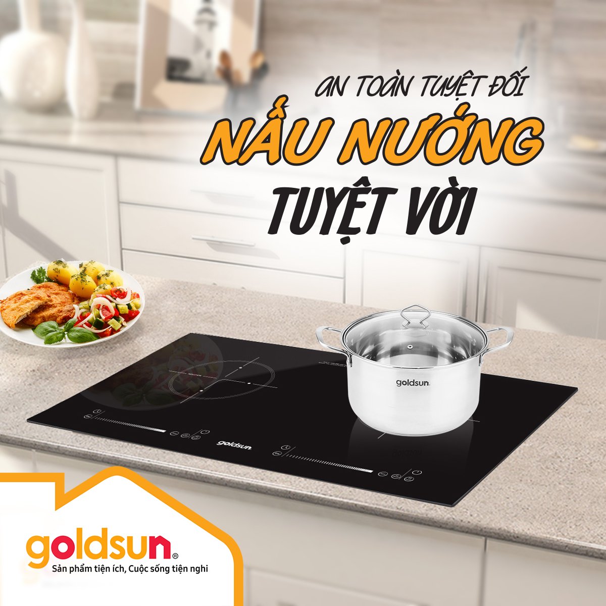 Bếp từ đôi Goldsun GDI7410