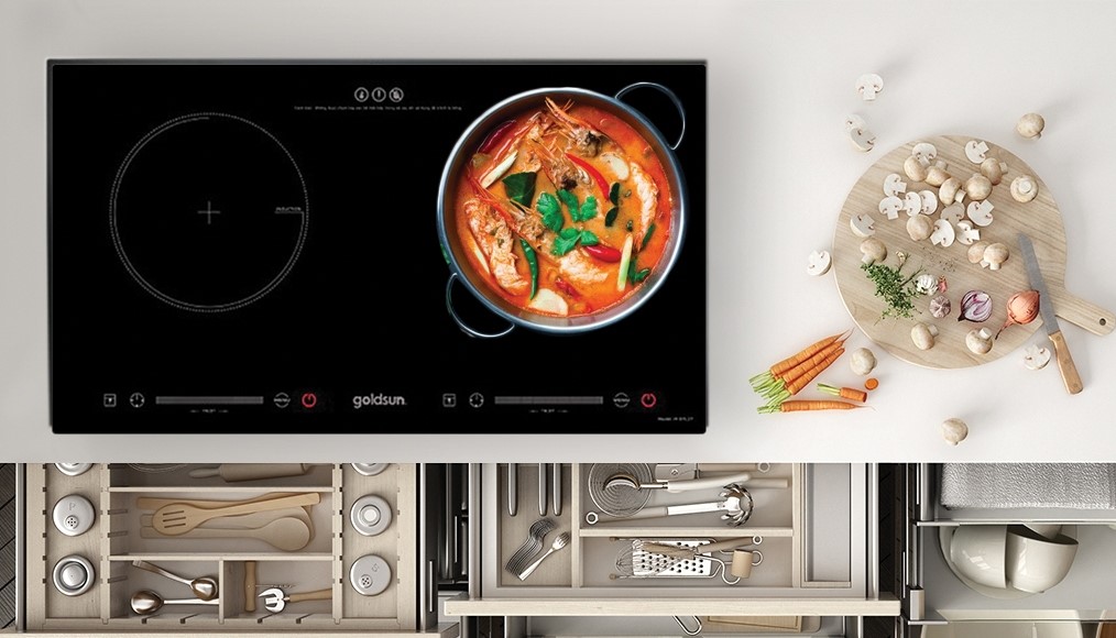 Bếp điện từ đôi Goldsun IH-GYL27
