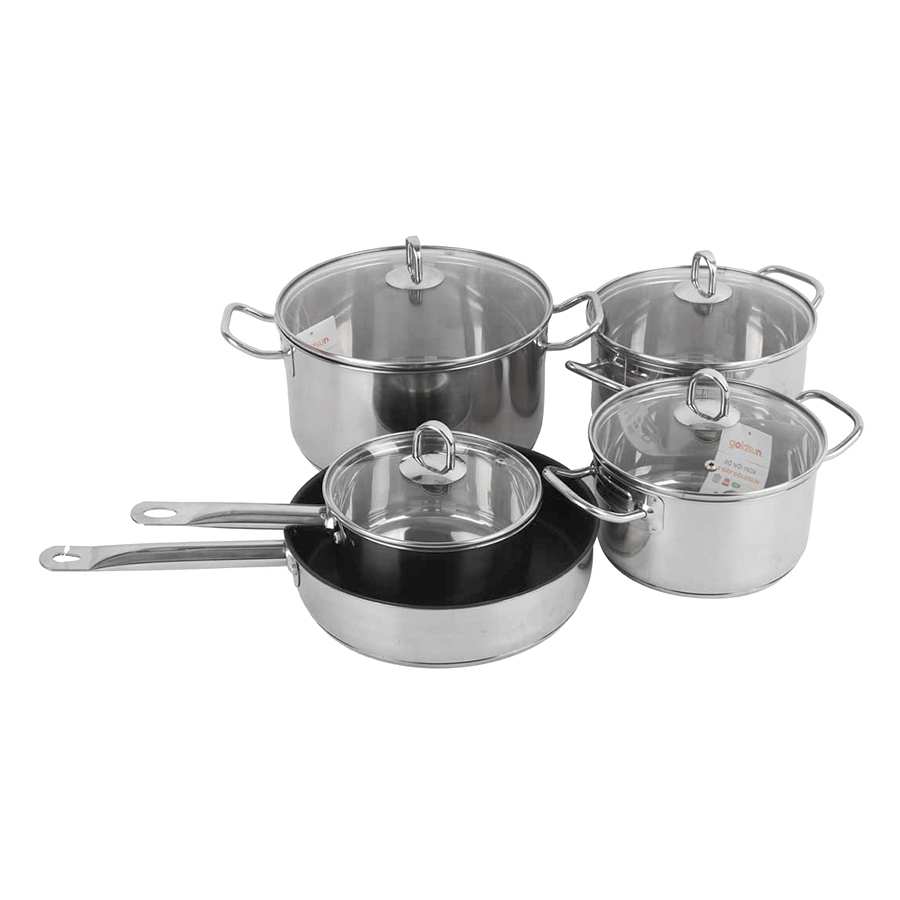Bộ nồi chảo inox Goldsun GH20-5309SG