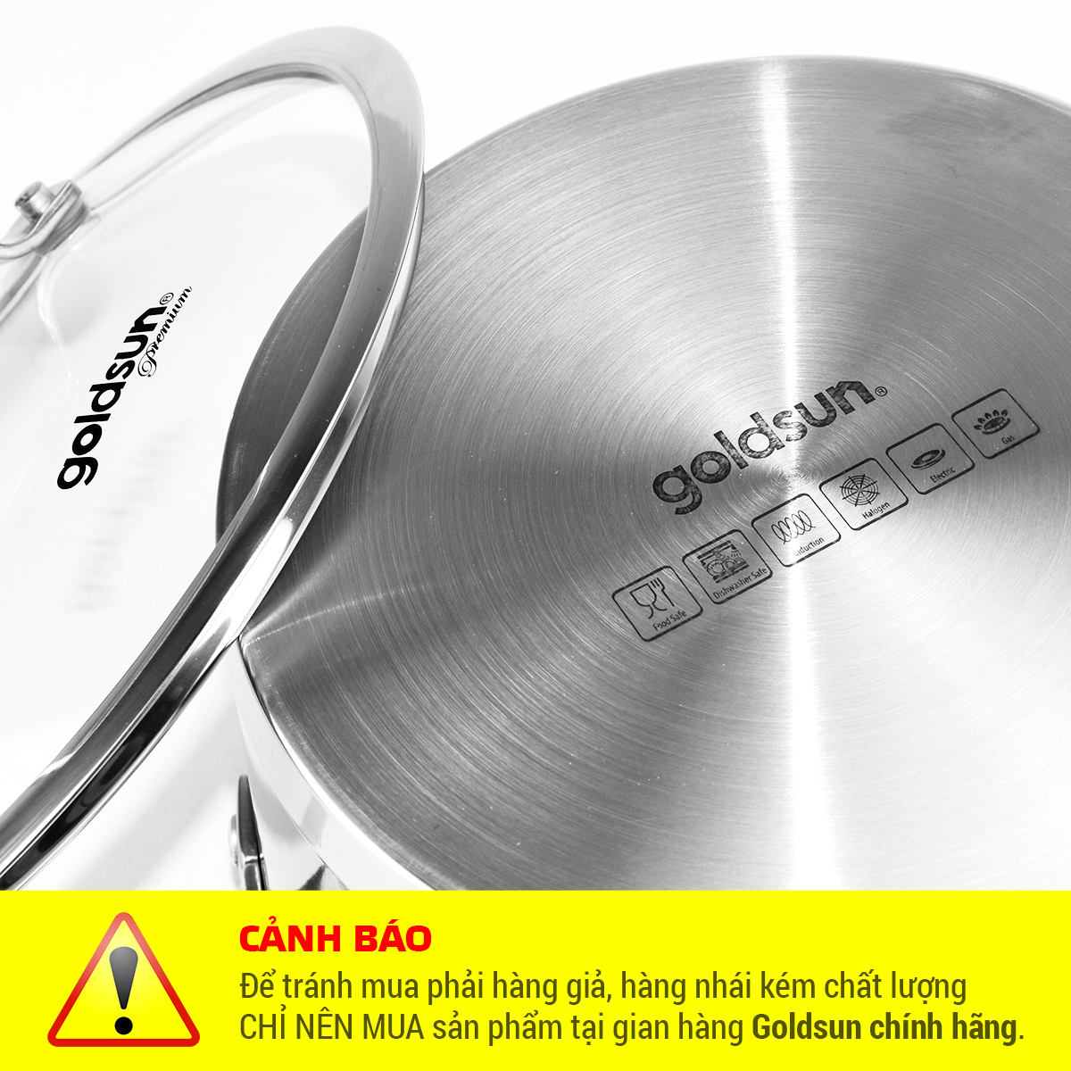 BỘ NỒI INOX GOLDSUN GD26-3506SG