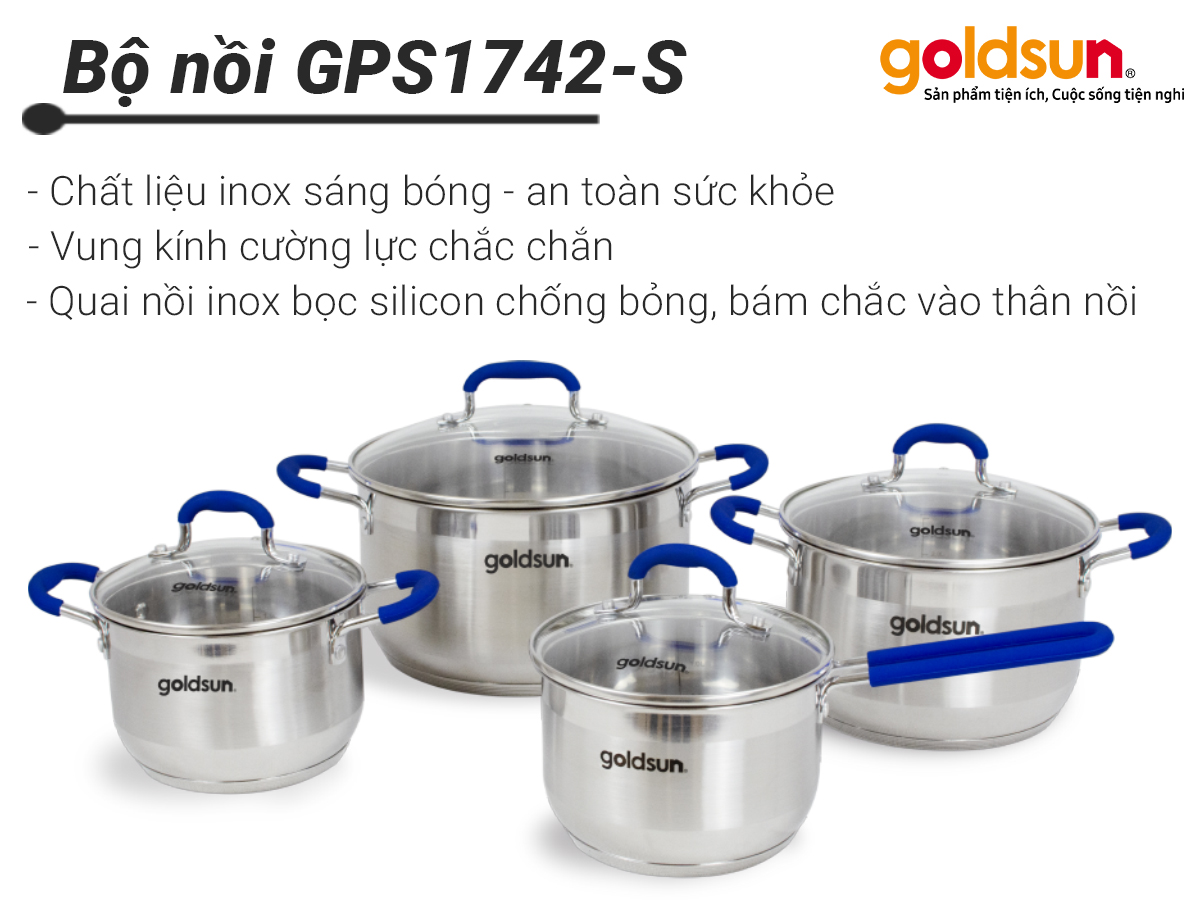 Bộ nồi inox Goldsun GPS1742-S