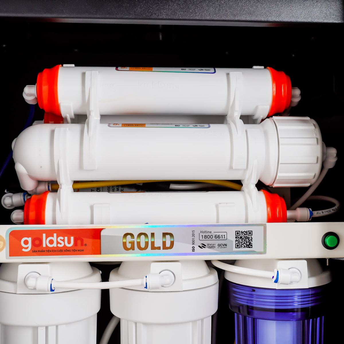 Máy lọc nước Goldsun Gold FA1601 màu đen