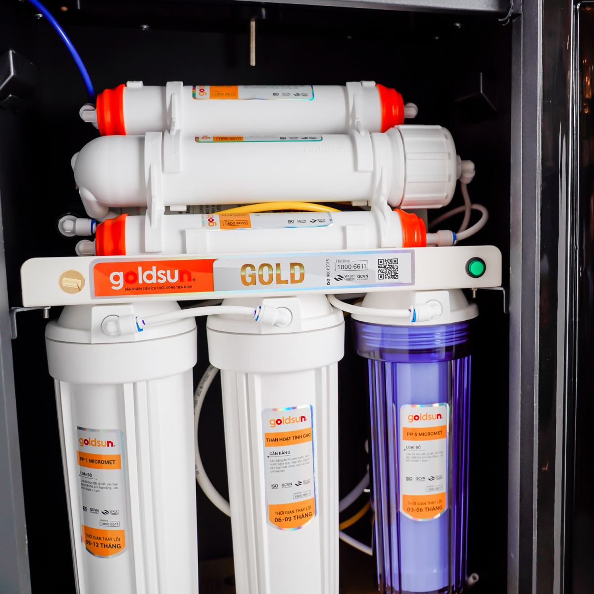 Máy lọc nước Goldsun Gold FA1602R màu đỏ