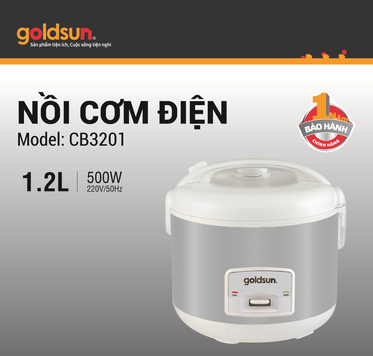 Nồi Cơm Điện Goldsun CB3201