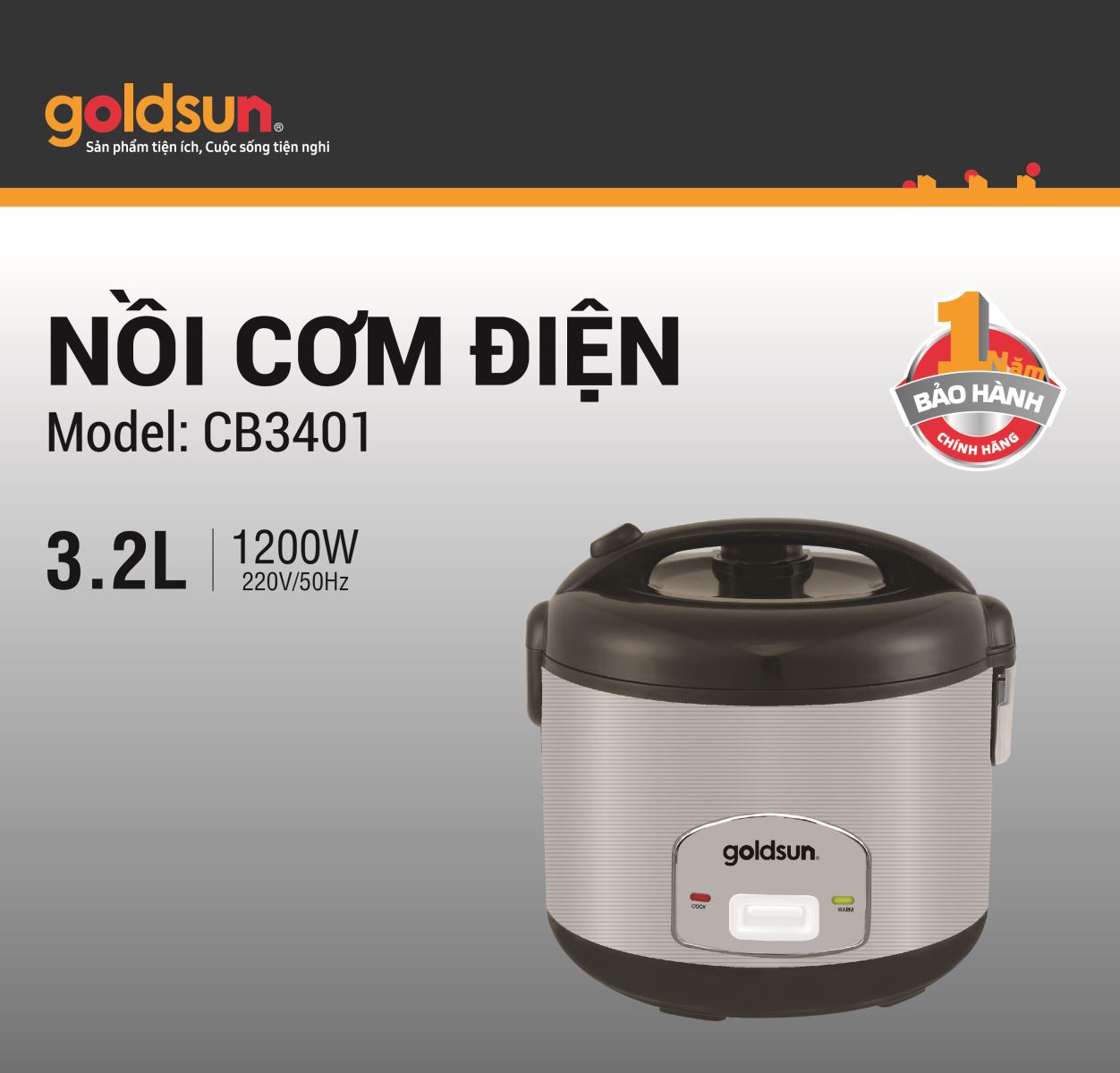 Nồi cơm điện CB3401
