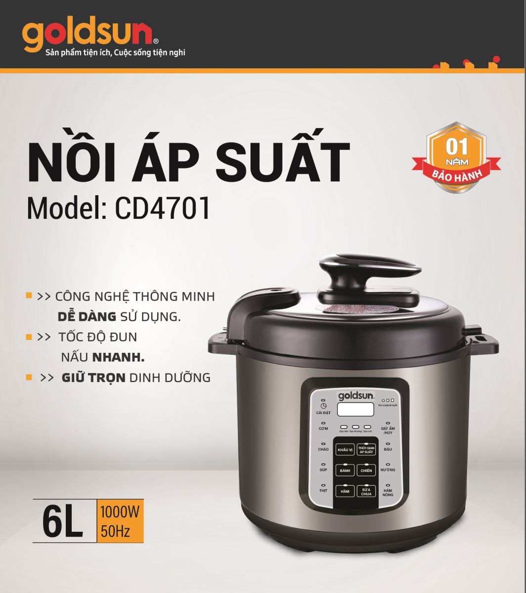 Nồi áp suất điện đa năng CD4701