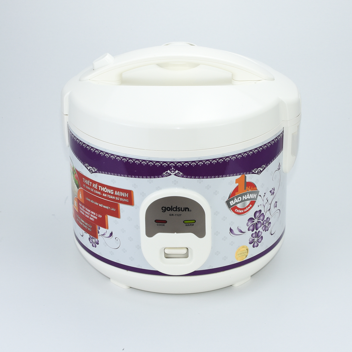 Nồi Cơm Điện Nắp Gài 1,2L GoldSun GR- 1127