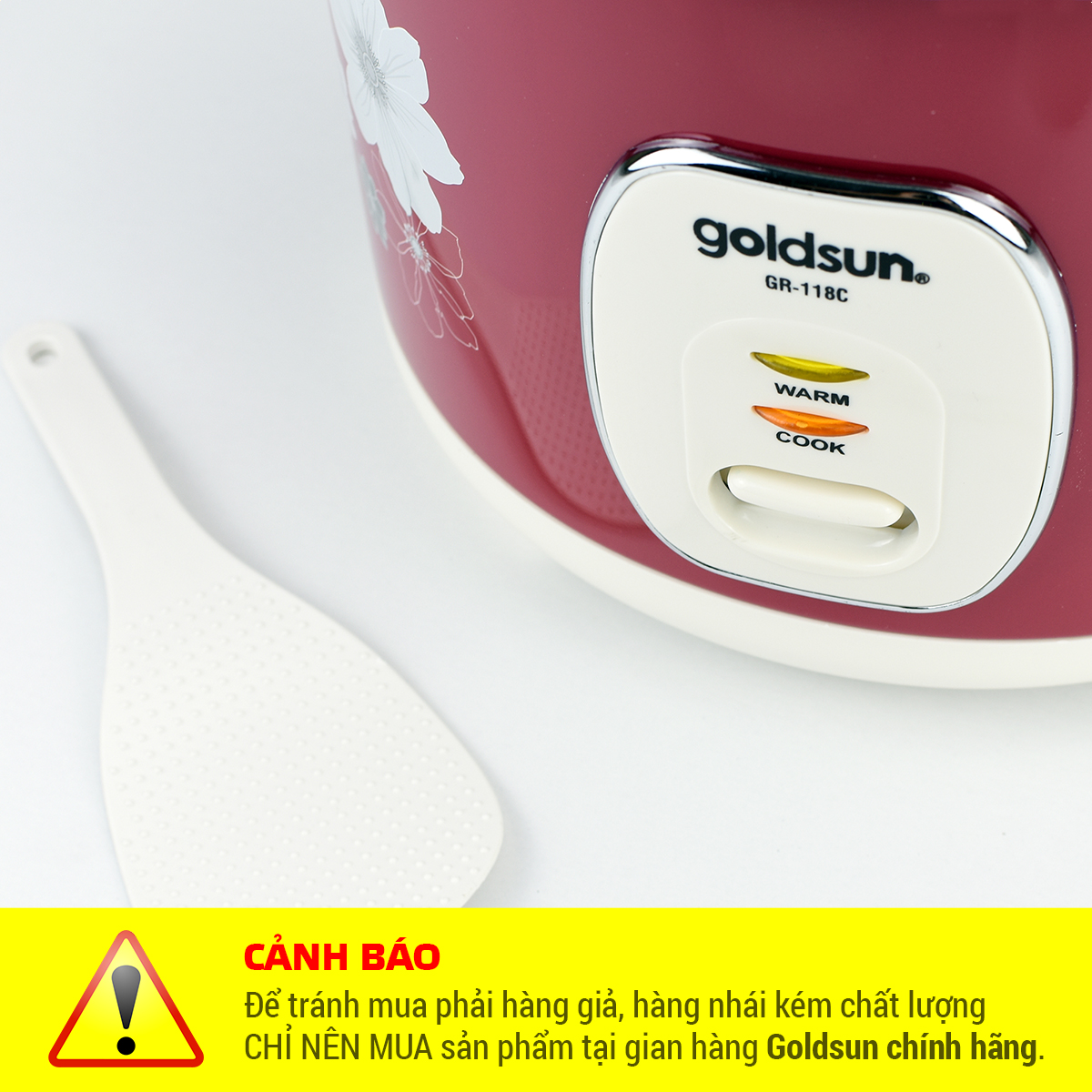 Nồi Cơm Điện Nắp Rời Goldsun GR-118C (1.8 Lít)