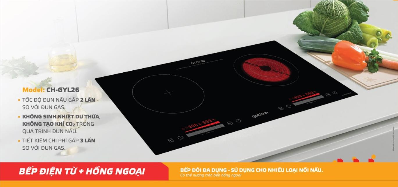 Bếp từ kết hợp hồng ngoại CH-GYL26