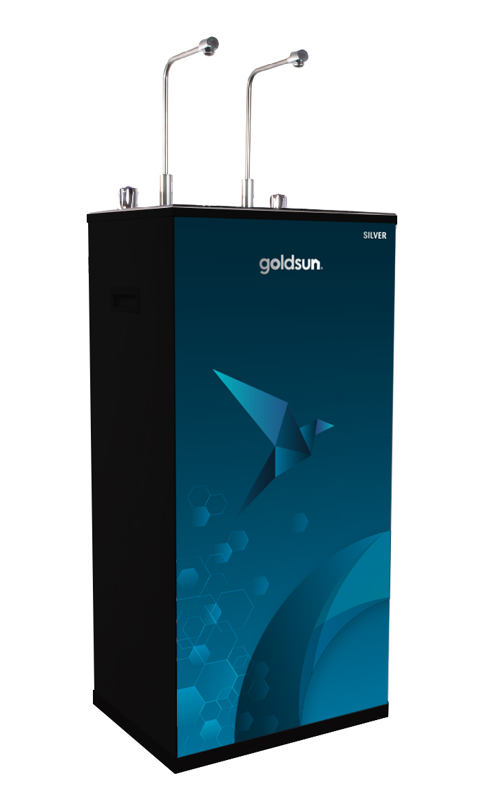 Máy lọc nước goldsun Silver Nóng - Nguội 9 cấp có vỏ tủ - FC1601(X)
