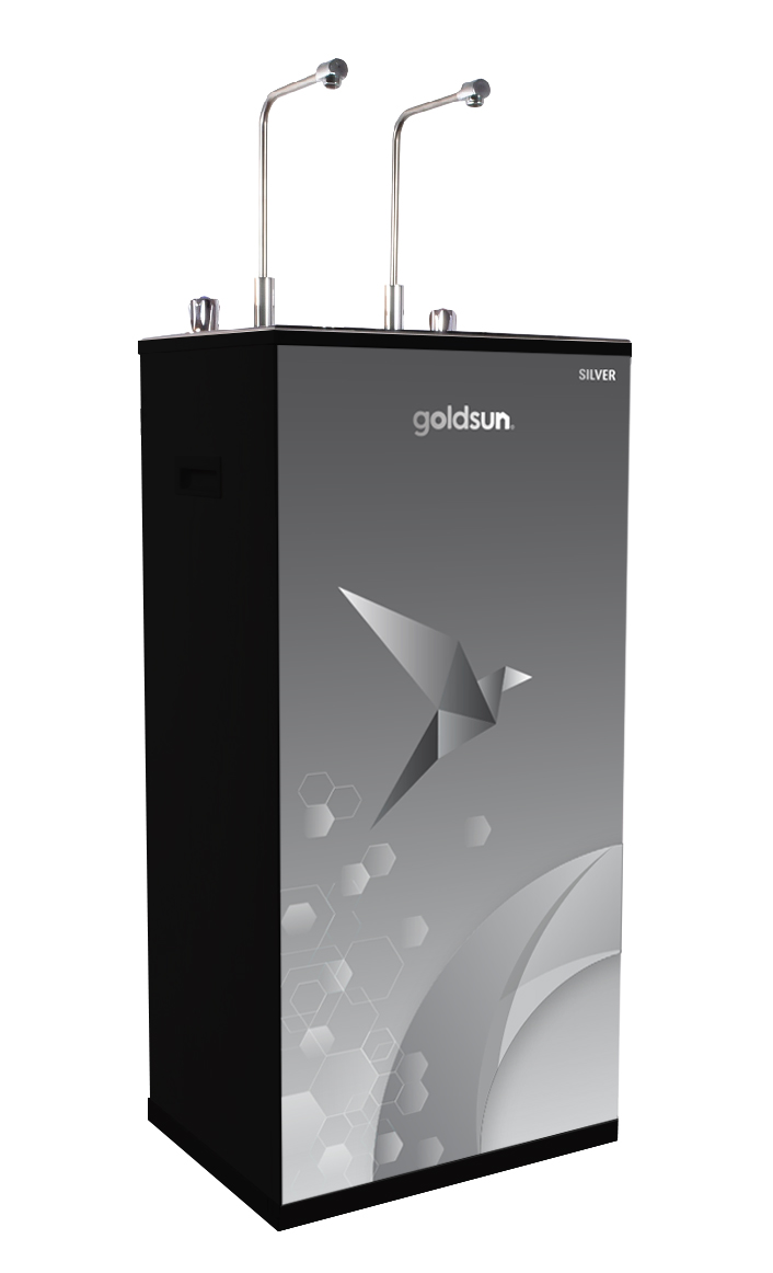 Máy lọc nước goldsun Silver Nóng - Nguội 9 cấp có vỏ tủ - FC1602(G)