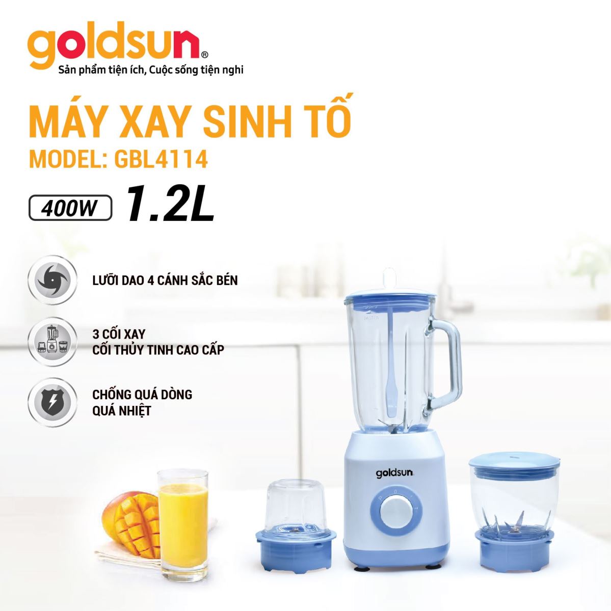 Máy xay sinh tố Goldsun GBL4114