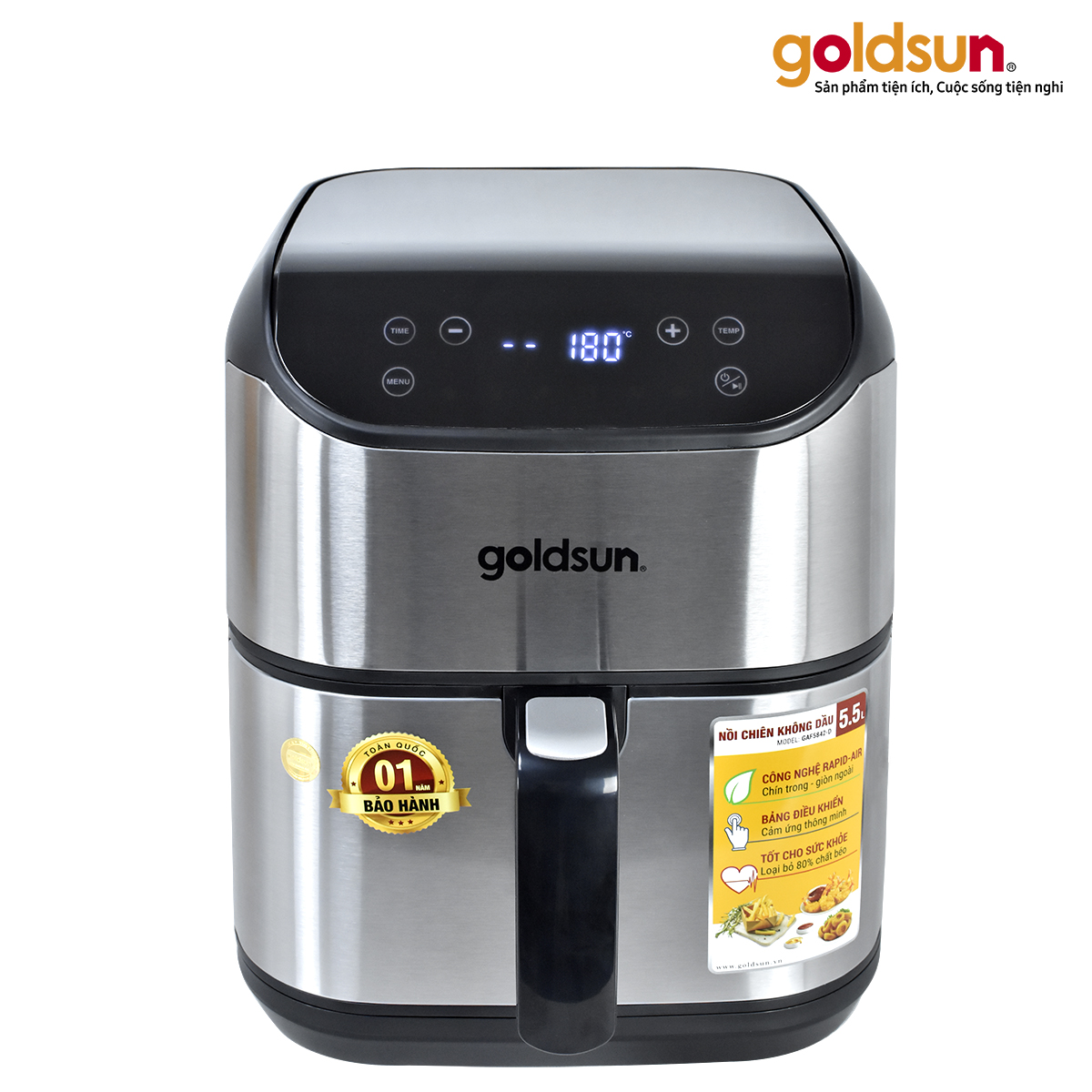 Nồi chiên không dầu Goldsun GAF5842-D