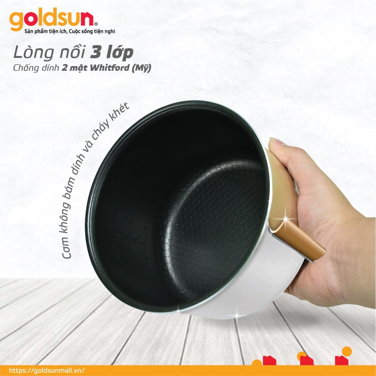 Nồi cơm điện 3D Goldsun GRC5010