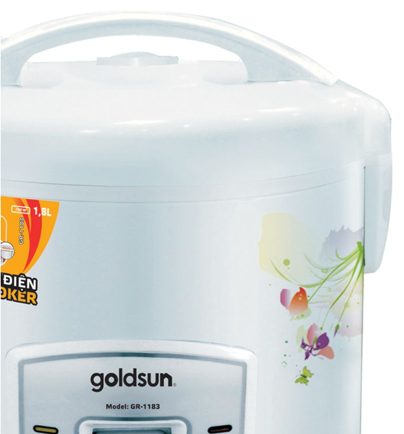 NỒI CƠM ĐIỆN CƠ 1.8L GOLDSUN GR-1183(W)