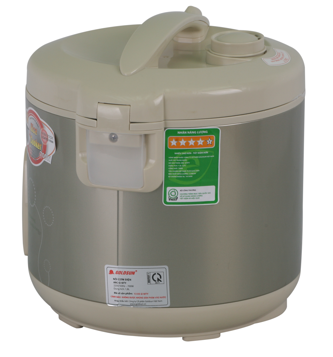 Nồi cơm điện Goldsun 1,8 lít ARC-G18TY