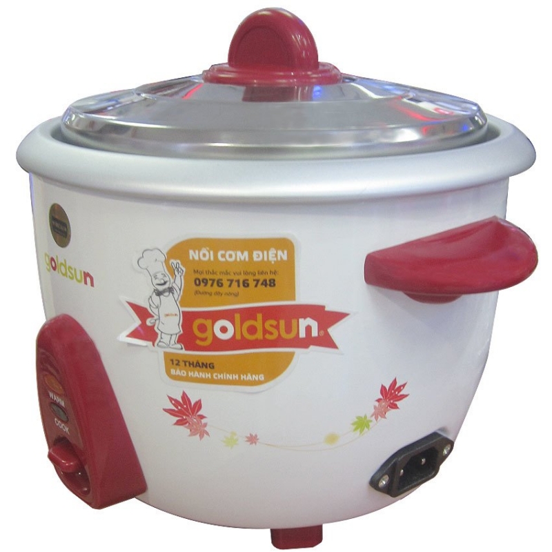 Nồi cơm điện nắp Rời Goldsun 1,2 lít ARC-G12C1