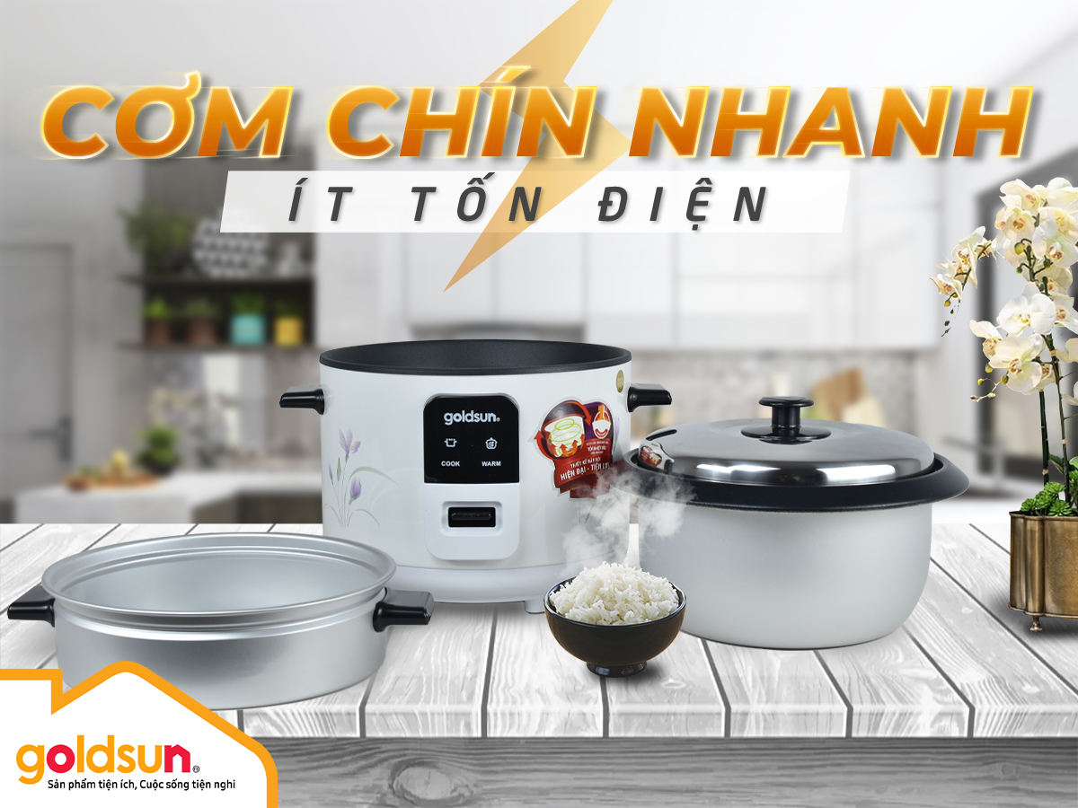 Nồi cơm điện nắp rời Goldsun GRC5100