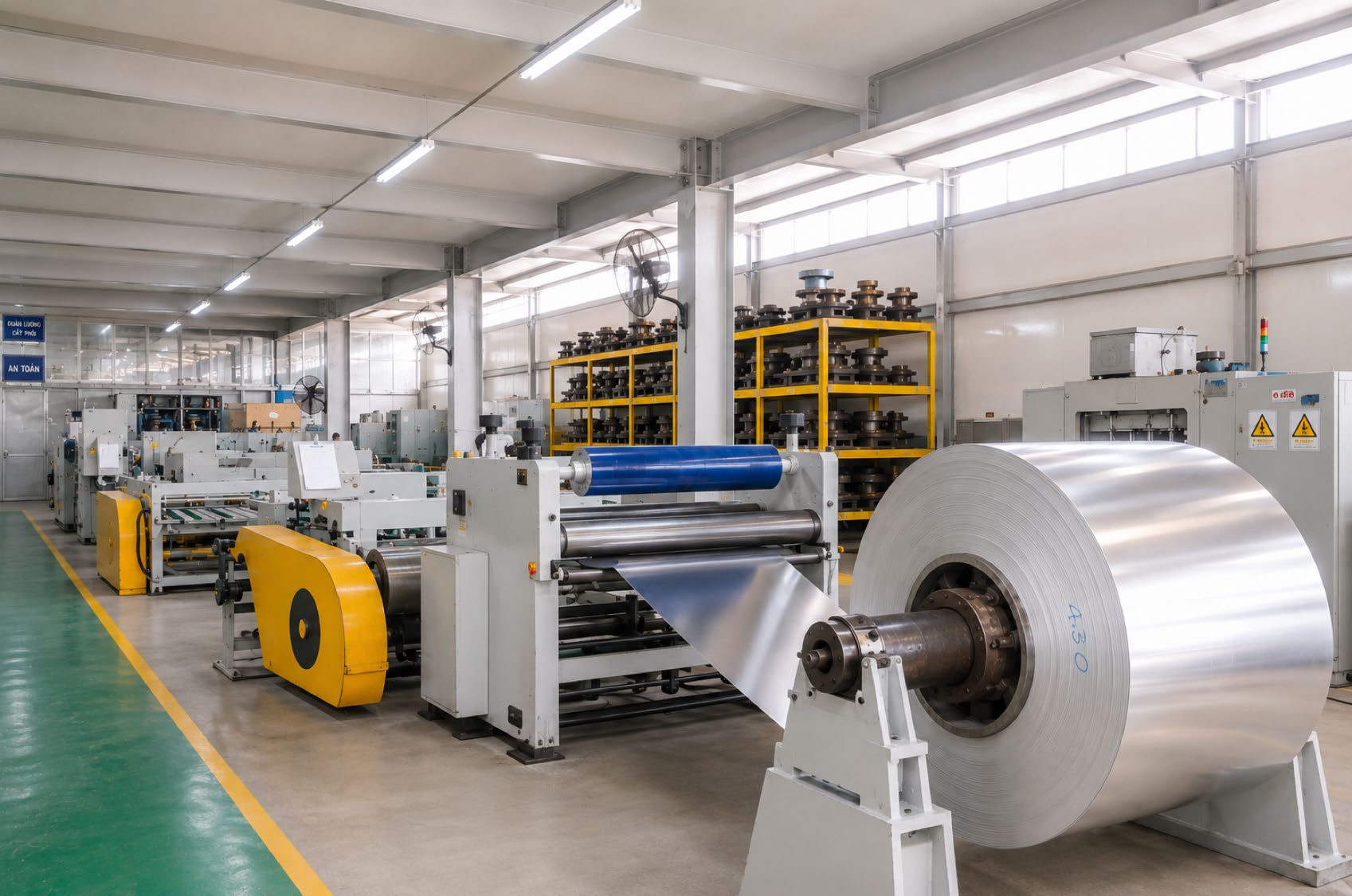 Decoil & Metal sheet cutting