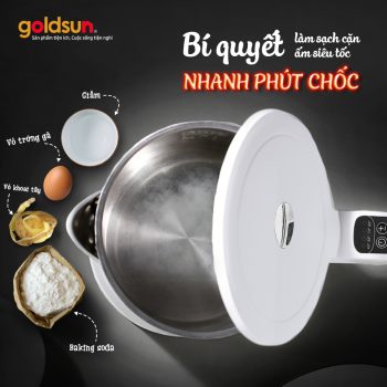 Cách khử mùi cho ấm siêu tốc mới mua về