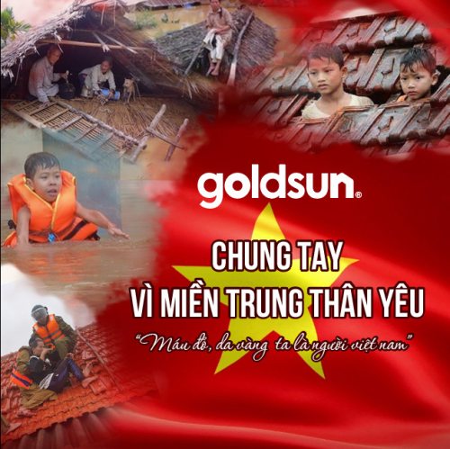 GOLDSUN CHUNG TAY VÌ MIỀN TRUNG THÂN YÊU