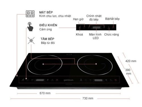 Bếp điện từ Goldsun IH-GYL06