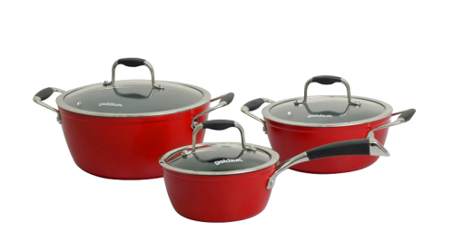 Bộ nồi nhôm Goldsun ROMA CHEF AH08-1