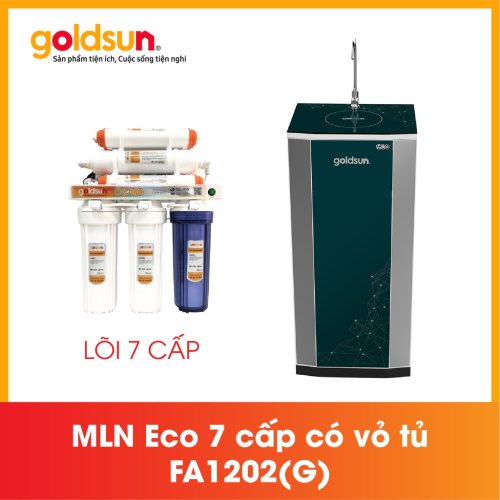 Máy lọc nước goldsun Eco 7 cấp có vỏ tủ - FA1202(G)