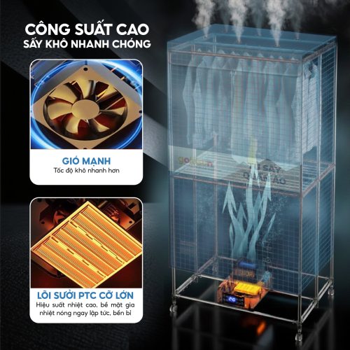 Tủ Sấy Quần Áo Goldsun GS-GCD8300 – Công Suất 2000W