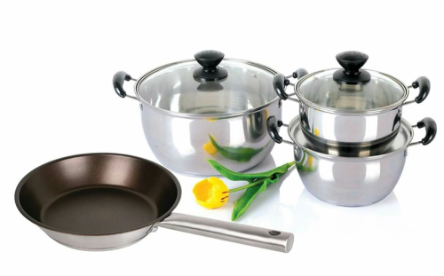 Bộ nồi inox Golsun bếp từ GE21-4307SG