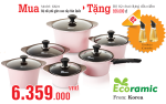 Bộ nồi gốm cao cấp HÀN QUỐC GK01