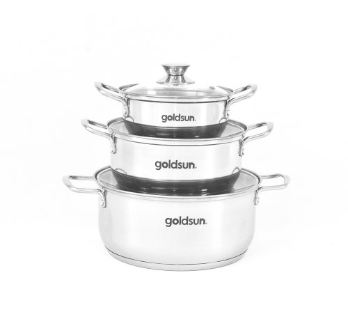 Bộ nồi inox 3 đáy Goldsun GPS1723