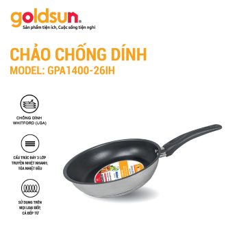 Chảo inox chống dính Goldsun GPA1400-26IH