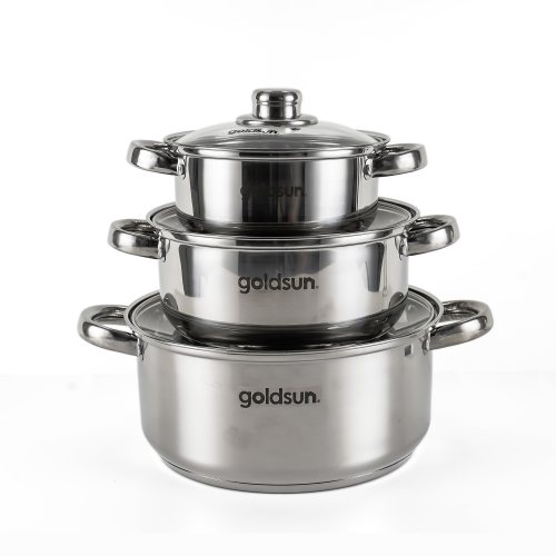 Bộ nồi inox 3 đáy GE35-3306SGMT