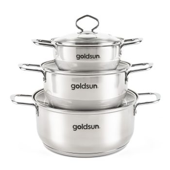 Bộ nồi Inox 3 đáy Goldsun HM22