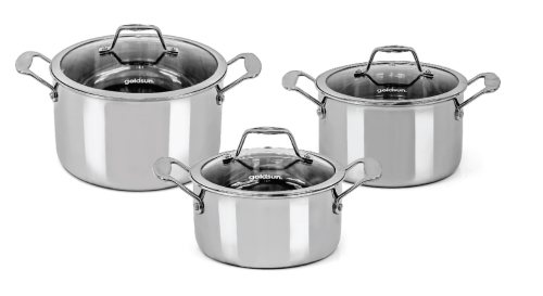 Bộ nồi inox 3 lớp Goldsun GH22-3306SG