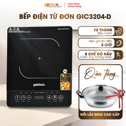 Bếp từ cảm ứng Goldsun GIC3205-D 2000W