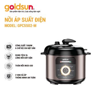 Nồi áp suất điện Goldsun GPC5502
