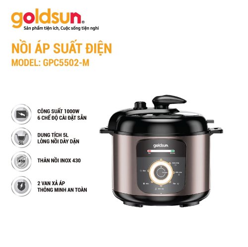 Nồi áp suất điện Goldsun GPC5502