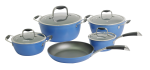 Bộ nồi inox - chảo chống dính Ceramic Goldsun ROMA CHEF AH08-4