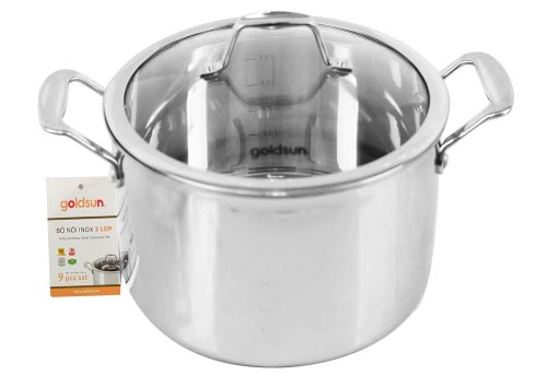 Bộ nồi inox 3 lớp Goldsun GH22-3306SG
