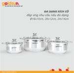 Bộ nồi inox 5 đáy Goldsun GPS1725